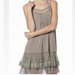 RYU Mocha Slip Dress NWT